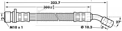 BORG & BECK Bremžu šļūtene BBH7184